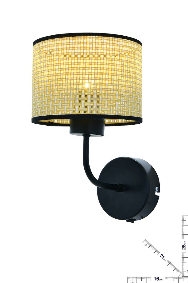 Hazeran Model Tekli Rattan Duvar Aplik - 2