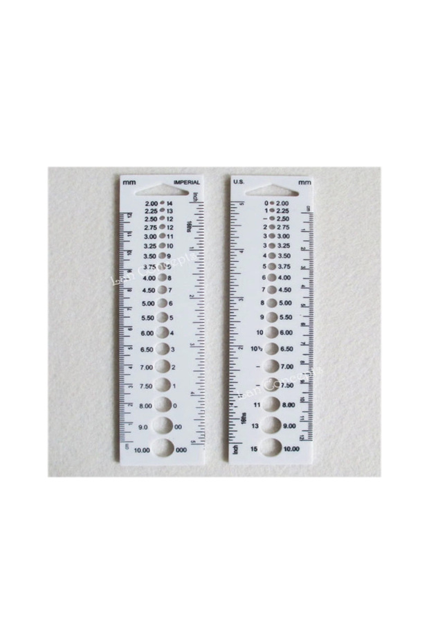Measuring Ruler for Knitting Skewers Practical Knitting Skewers Measurement Chart - 2