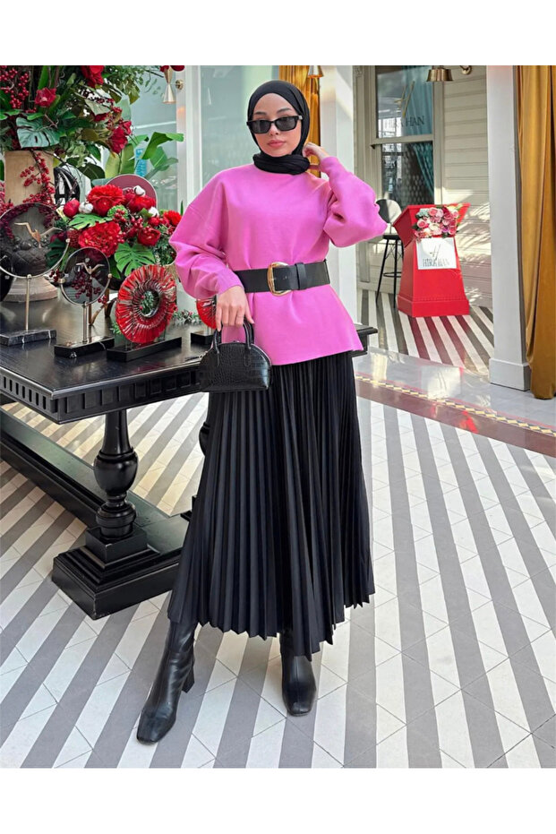 HENZA  PİLİSELİ ETEK - 1