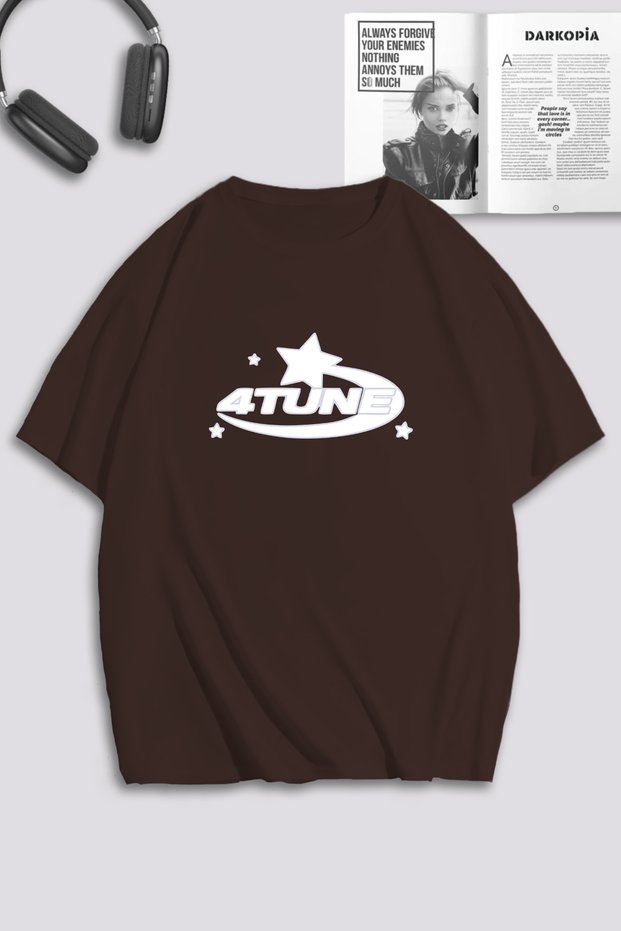 Unisex Women Men 4Tune Printed Special Design Oversize T-shirt