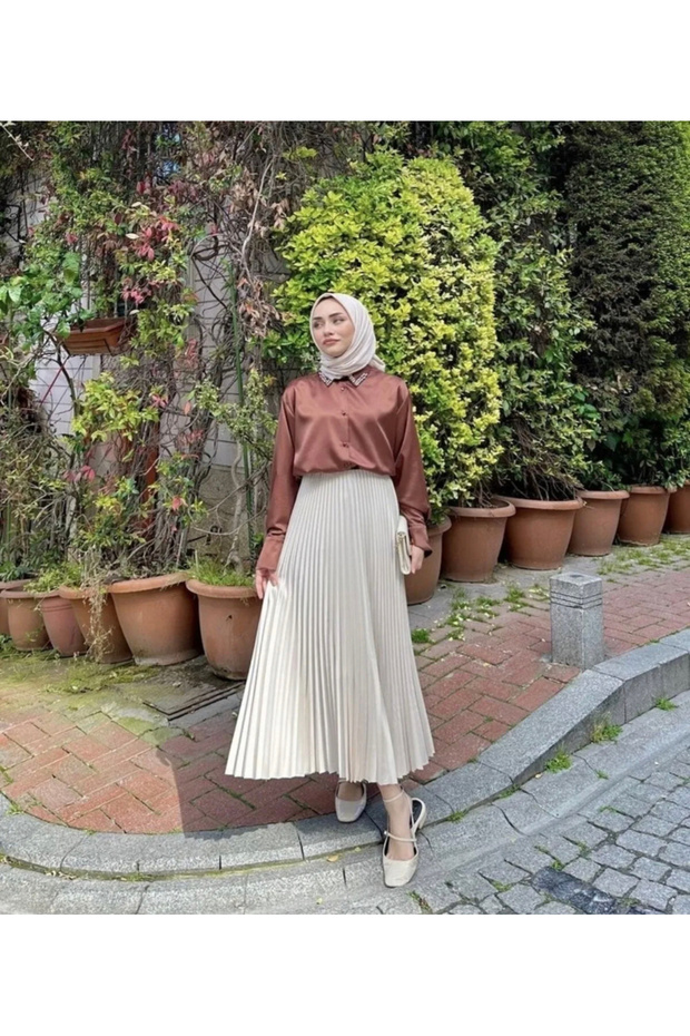 HENZA  PİLİSELİ ETEK - 2