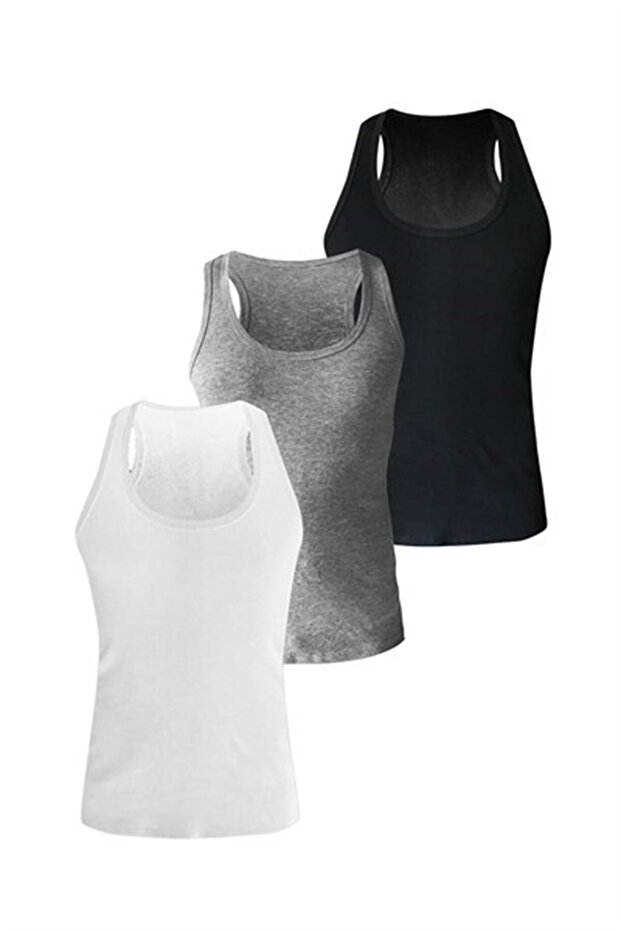 3-Piece Men's Athlete Rambo 100% Cotton Rib 3201