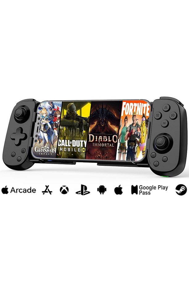 D6 kablosuz Gamepad uzatılabilir Joystick Pad için XBOX/PS4 Android/iOS Smartphone - 2