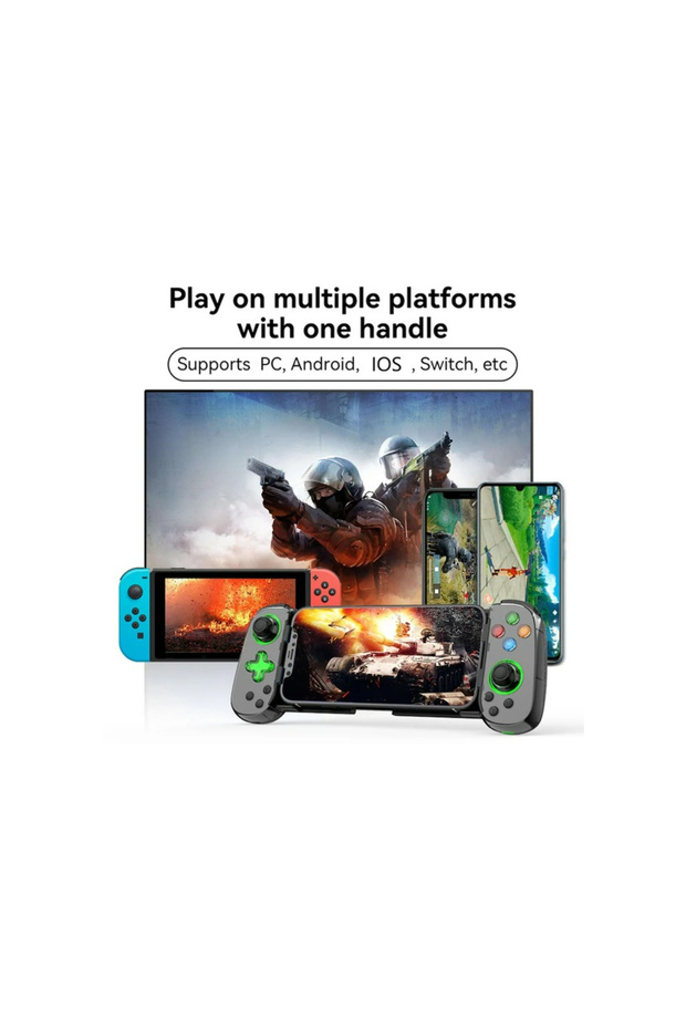 D7 teleskopik Cep Telefonu Gamepad Bluetooth Uyumlu 5.0 Android İos Ps4 İçin Kablosuz konsol - 8