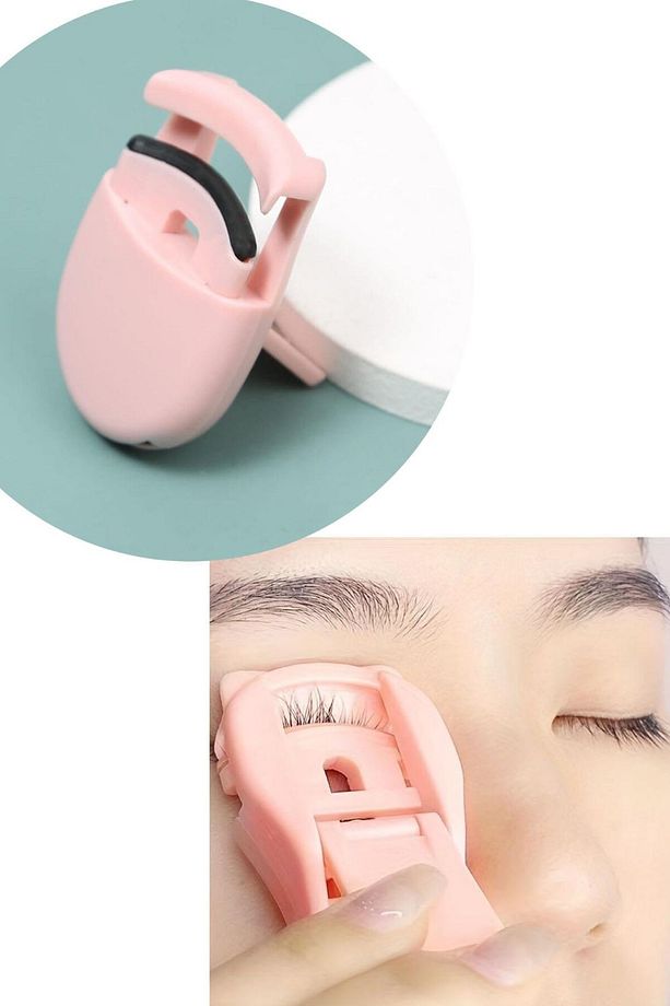 Pembe Renk Kirpik Kıvırıcı/ Kirpik Kıvırma Aparatı - 1