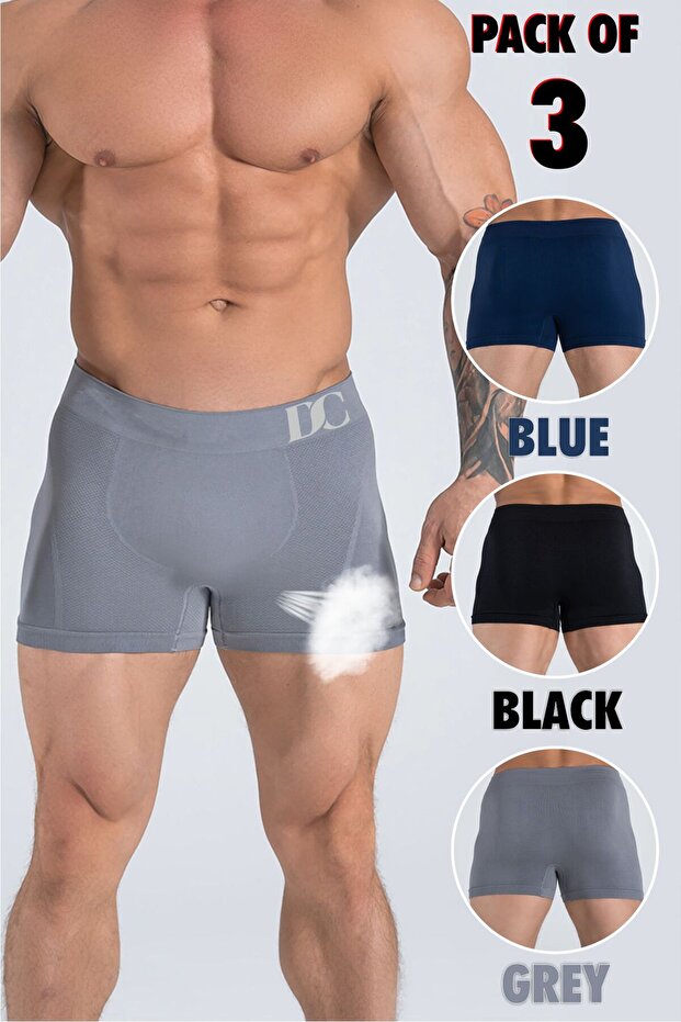 Erkek Boxer 3'lü Paket - 1
