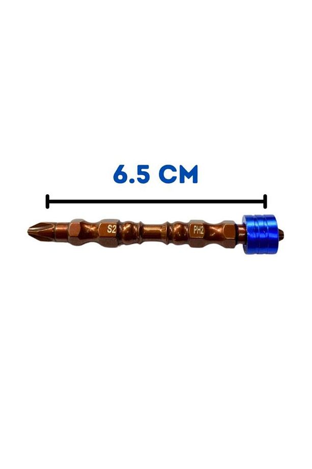 3 Adet Çift Yönlü Çelik Mıknatıslı Bits Uç S2 Çelik Matkap Uç - 3