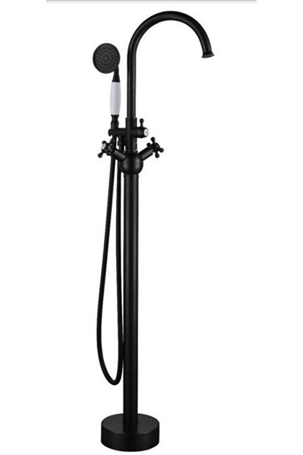 Black Bathroom Shower Tub Faucet (100% Brass)