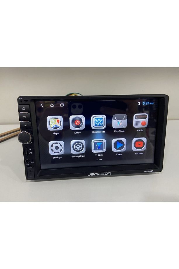 JS-1984A ANDROİD 2-32 CARPLAYLİ TEK DİN ARKASI İNCE DOUBLE TEYP - 3