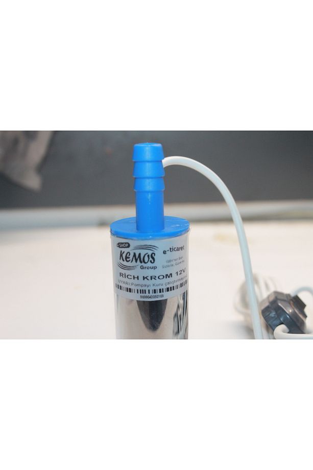 RİCH 12 VOLT KROM DALGIÇ TİPİ SIVI AKTARMA POMPASI(ÇAKMAKLIK) - 1
