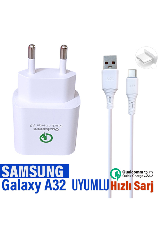 Samsung A32 Şarj Aleti Type-C Hızlı Şarj PD 3.0 - 1