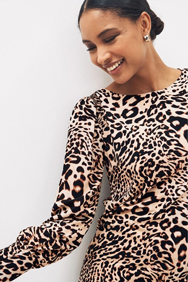 LEOPARD PATTERNED BLUZ - 3