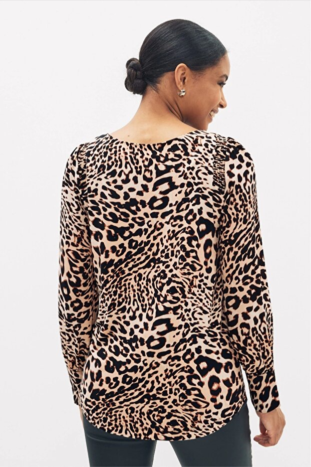 LEOPARD PATTERNED BLUZ - 4