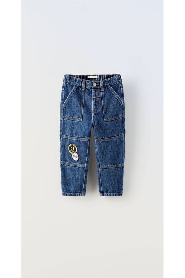 Yeni Sezon Yama Detaylı Erkek Çocuk Jean - 1