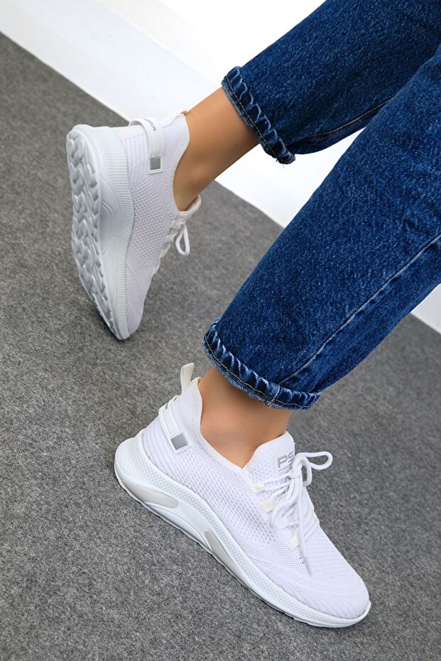 Fehér uniszex tornacipő 16884 - 4