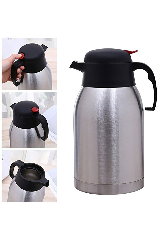 Penguen 2.5 Lt Çift Kat Çelik Çay Termos - 6