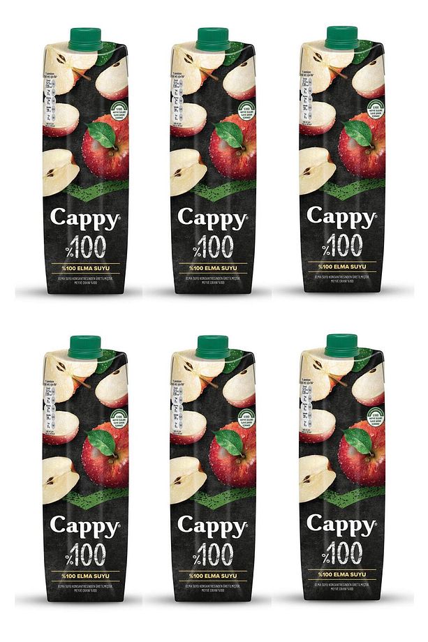 %100 Elma Suyu 1 Lt X 6 Adet - 1