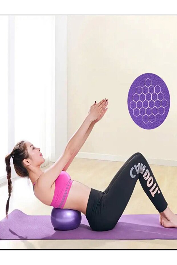 Mini Pilates Topu (25 cm / Mor) - 1