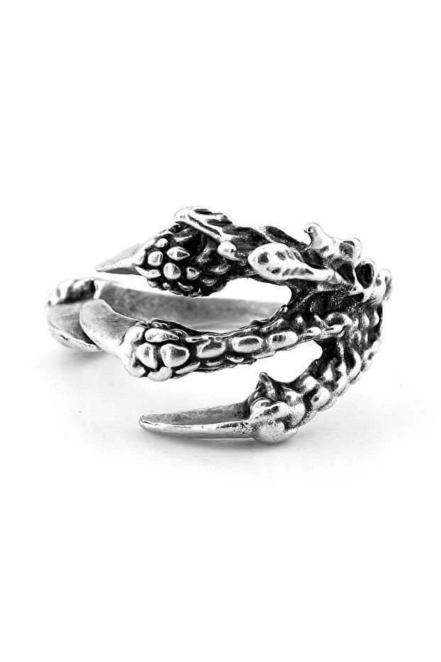 Dragon Claw Gothic Brass Adjustable Men's Ring RG064