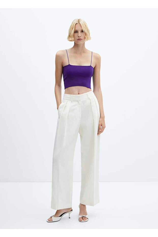 Triko Cropped Bluz - 2