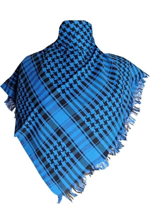 Local Puchsia - Women's Men's Puchsia - Palestine Puchsia-Blue Black Kefiye Puchsia
