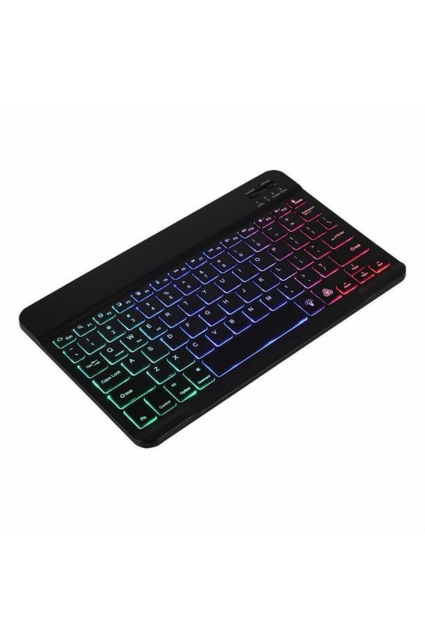 Samsung Galaxy Tab A9 Plus 11 inç Uyumlu Aydınlatmalı Işıklı Kablosuz Bluetooth Klavye+mouse - 4