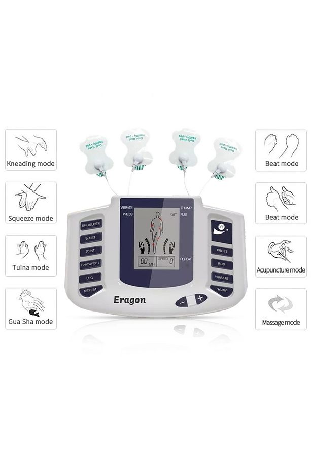 Erg-301 Pulse Dijital Elektronik Masaj Aleti Terlikli Terapi Fizik Tedavi Tens Cihazı - 2