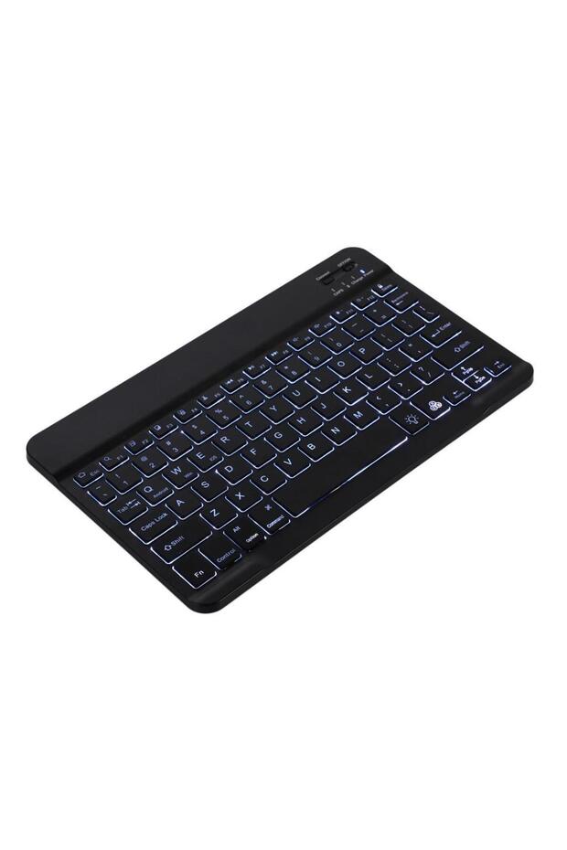 Samsung Galaxy Tab A9 Plus 11 inç Uyumlu Aydınlatmalı Işıklı Kablosuz Bluetooth Klavye+mouse - 5