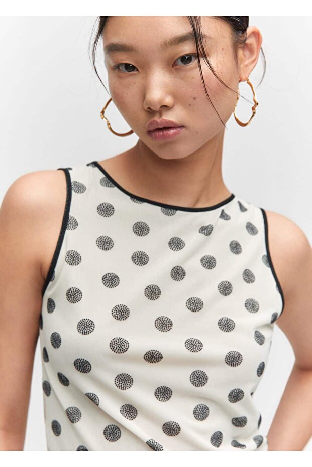 Open Back, Patterned Blouse - 6