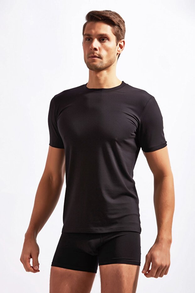 Men's Undershirt Exclusive Round Neck Modal Lycra Suprem 54211