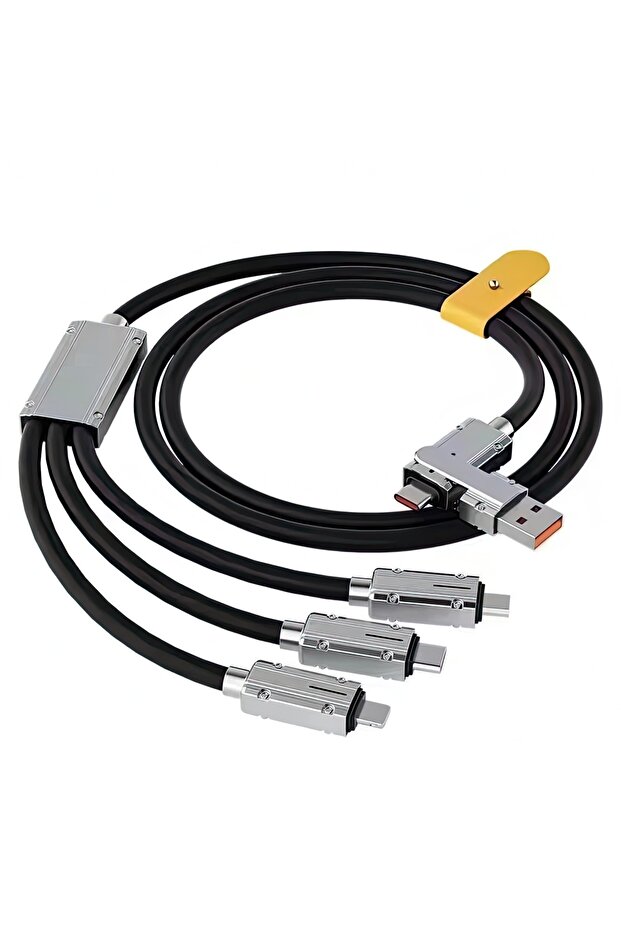 SÜPER HIZLI 120W 6A GÜÇLÜ SİLİKON KABLO(TYPE-C/MİCRO USB/LİGHTNİNG) - 1