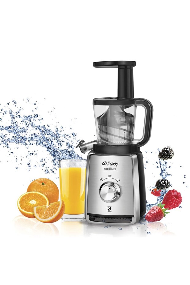 Ar1050 Freshmix Slow Juicer Meyve Ve Sebze Presi - Paslanmaz Çelik - 6
