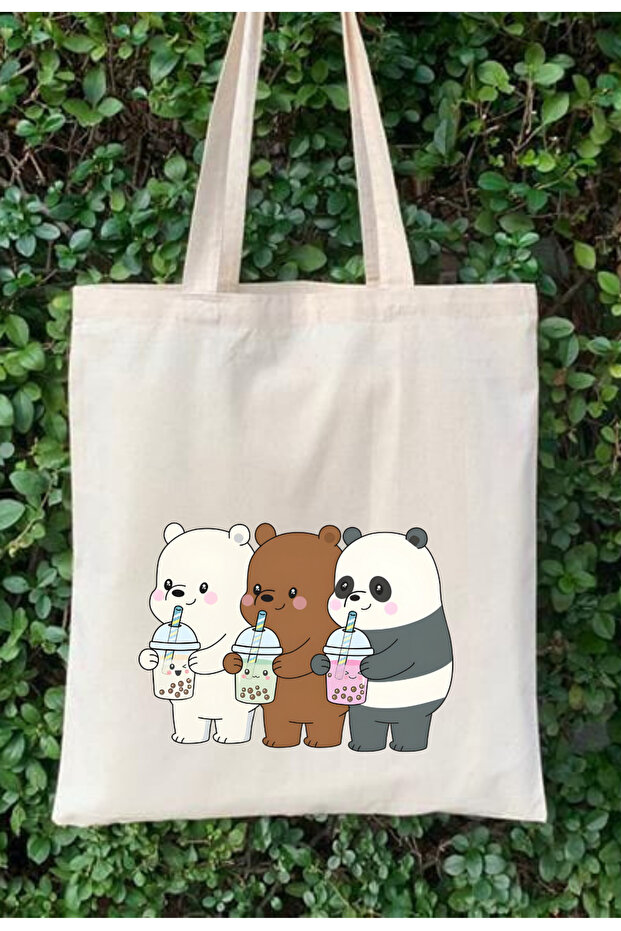 حقيبة حمل قماشية من We Bare Bears، Bears 3 قريبة