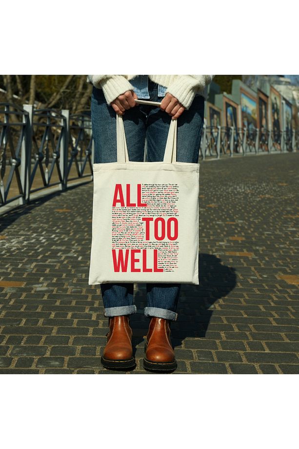 Taylor Swift All Too Well Tasarımlı Tote Bag Bez Çanta - 2