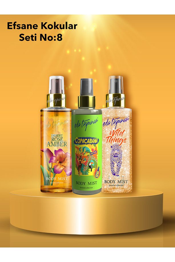 Efsane Kokular Seti.no.8 Amber & Copacabana & Wild Body Mist 200 ml (EGX20-EGY0017-EGX05) - 1
