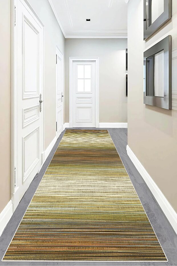Marble Patterned Digital Printed Non-Slip Based Batik Carpet and Runner - 1