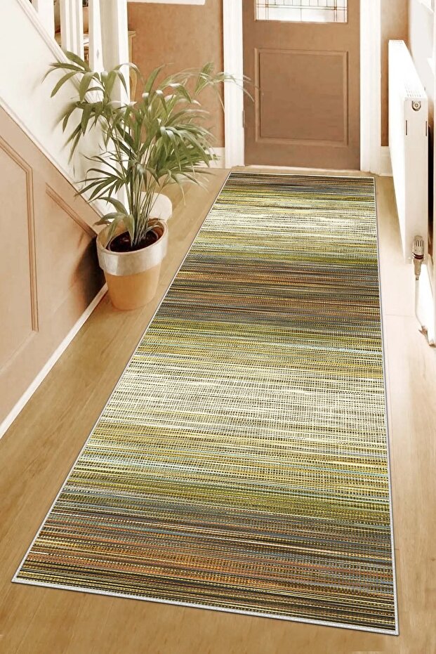 Marble Patterned Digital Printed Non-Slip Based Batik Carpet and Runner - 5