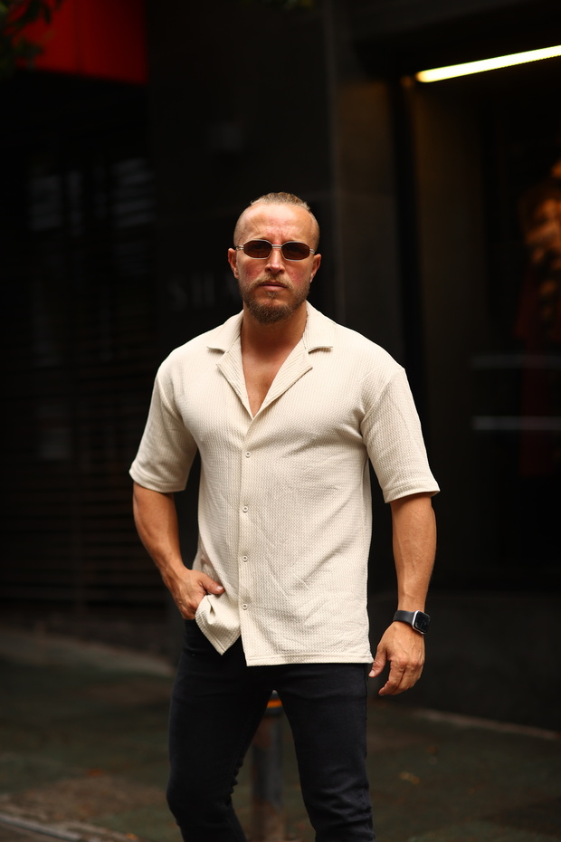 قميص منقوش كبير الحجم للرجال - 2