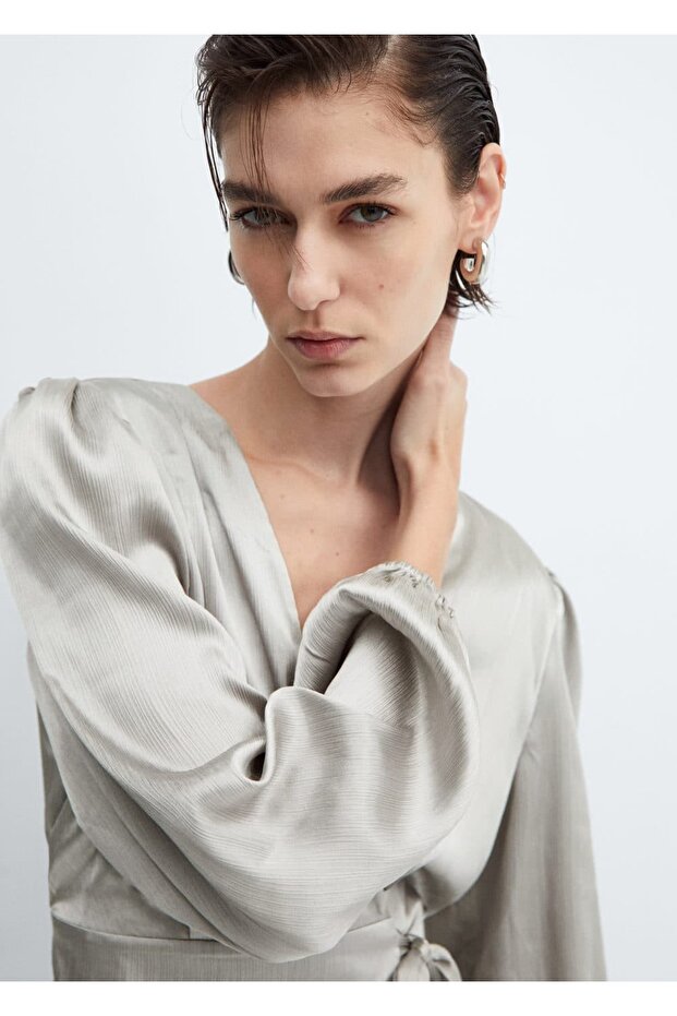 Anvelop Saten Elbise - 7