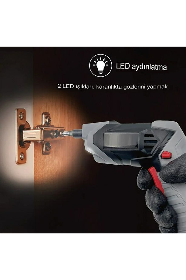 Şarjlı Pratik Mini tornavida matkap kablosuz elektrikli tornavida seti Taşınabilir Matkap - 5