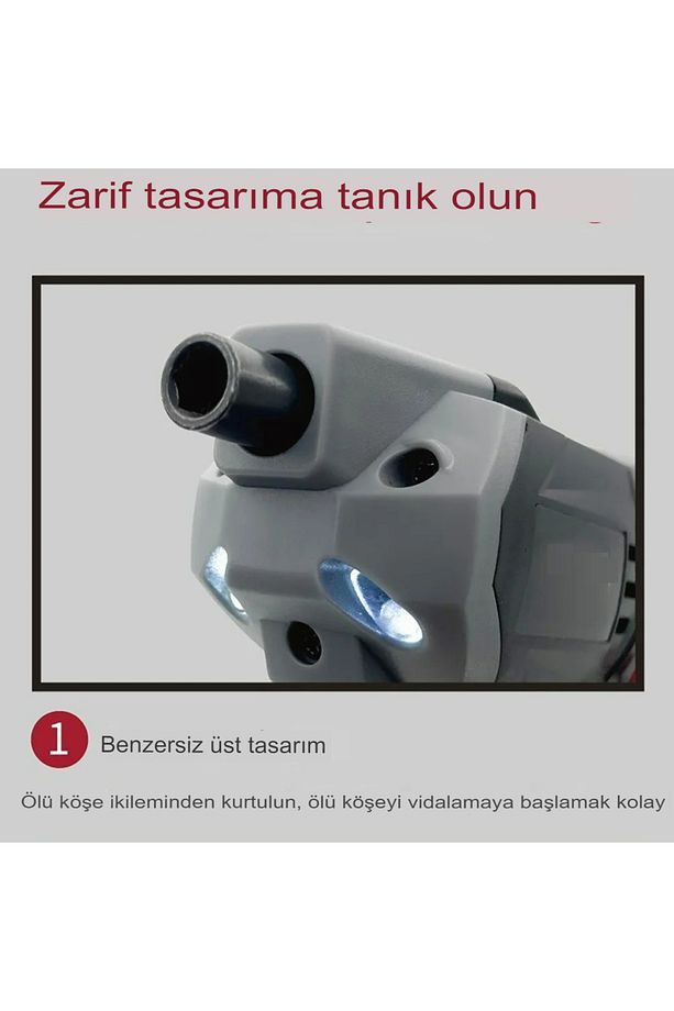 Şarjlı Pratik Mini tornavida matkap kablosuz elektrikli tornavida seti Taşınabilir Matkap - 6