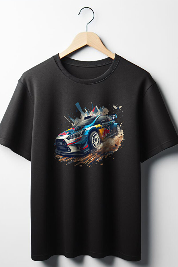 Rally Car Printed Printed Oversize T-Shirt