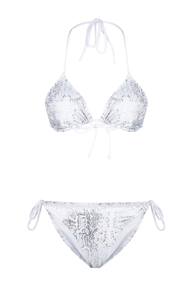 Yılan Desenli Üçgen Kaplı Brazilian Düşük Bel Bikini Takımı TBESS24BT00076 - 6