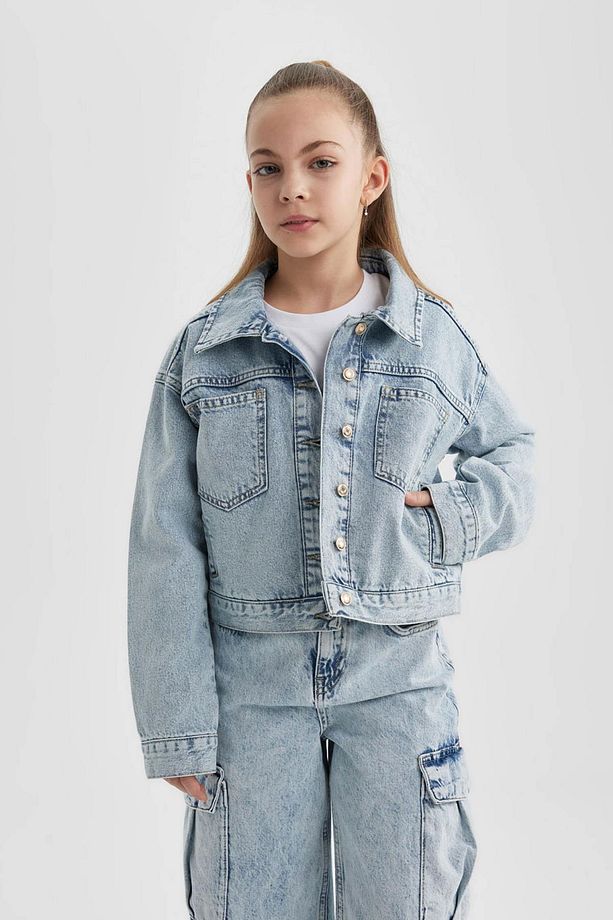Kız Çocuk Jean Ceket B9857A824SP - 1