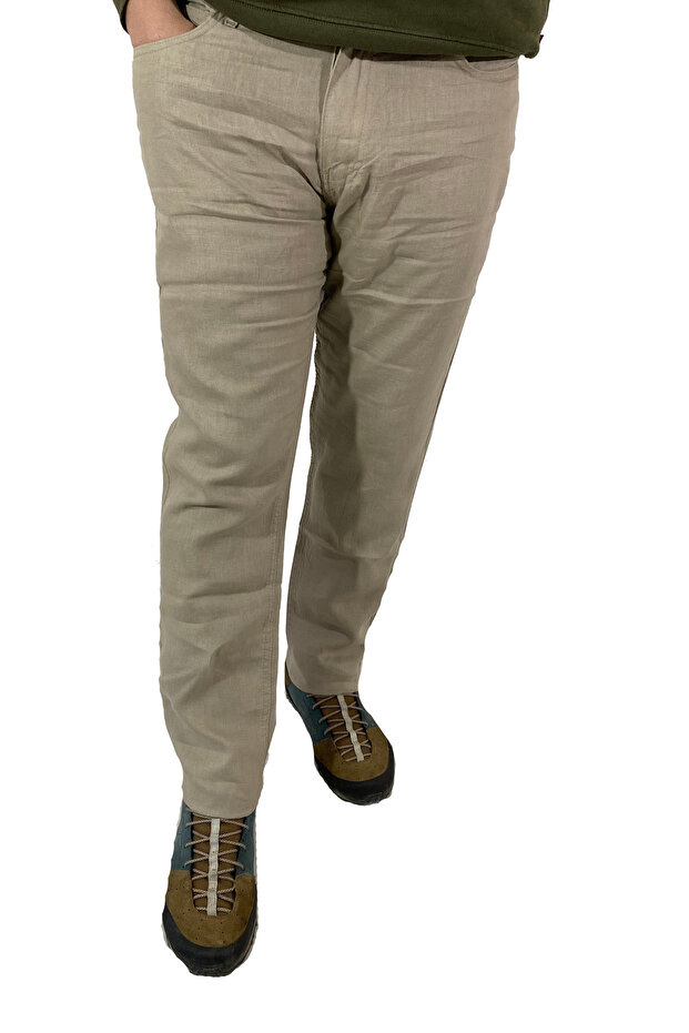 Men's Regular Linen Linen Trousers