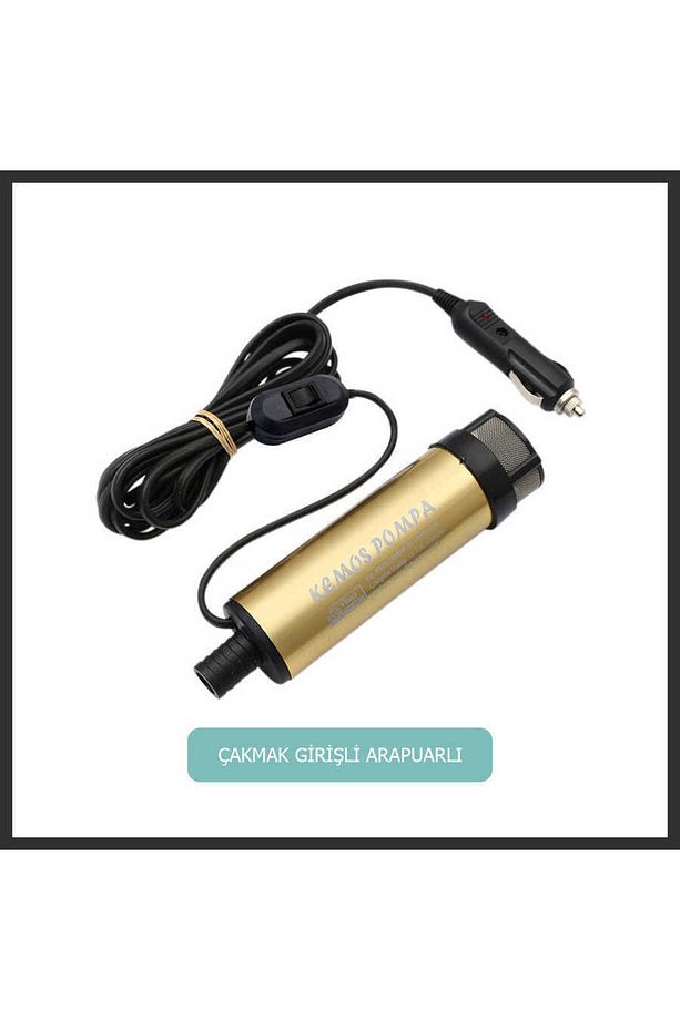 12VOLT ALÜMİNYUM DALGIÇ TİPİ SIVI AKTARMA POMPASI (FİLTRELİ+ARAPUAR+ÇAKMAKLIK) - 2