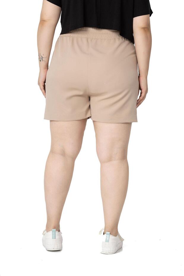 Large Size Mink Shorts - Side and Back Elastic Pockets - 4