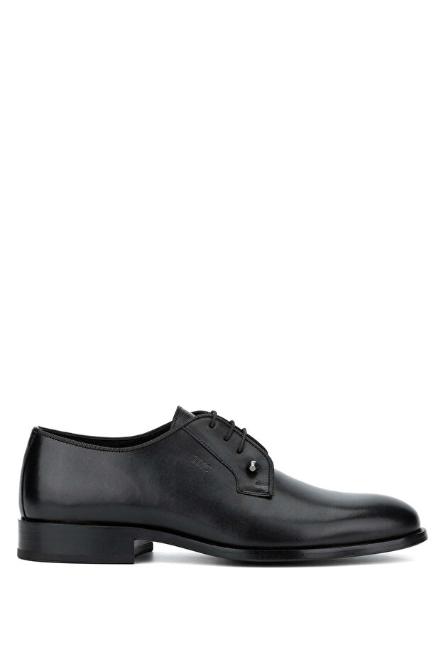 Men's Genuine Leather Black Analin Classic Shoes