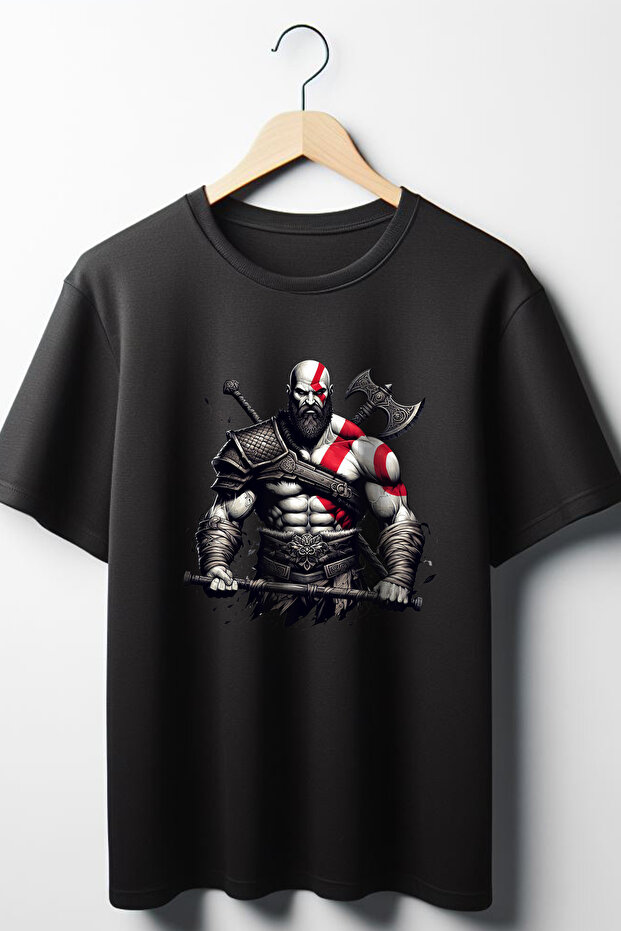 Kratos God Of War Printed Oversize T-Shirt