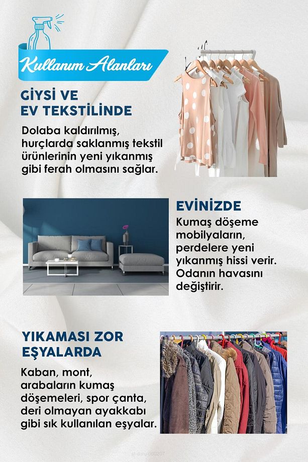 Orkide Sprey Koku 2 Adet, Pamuk - 4